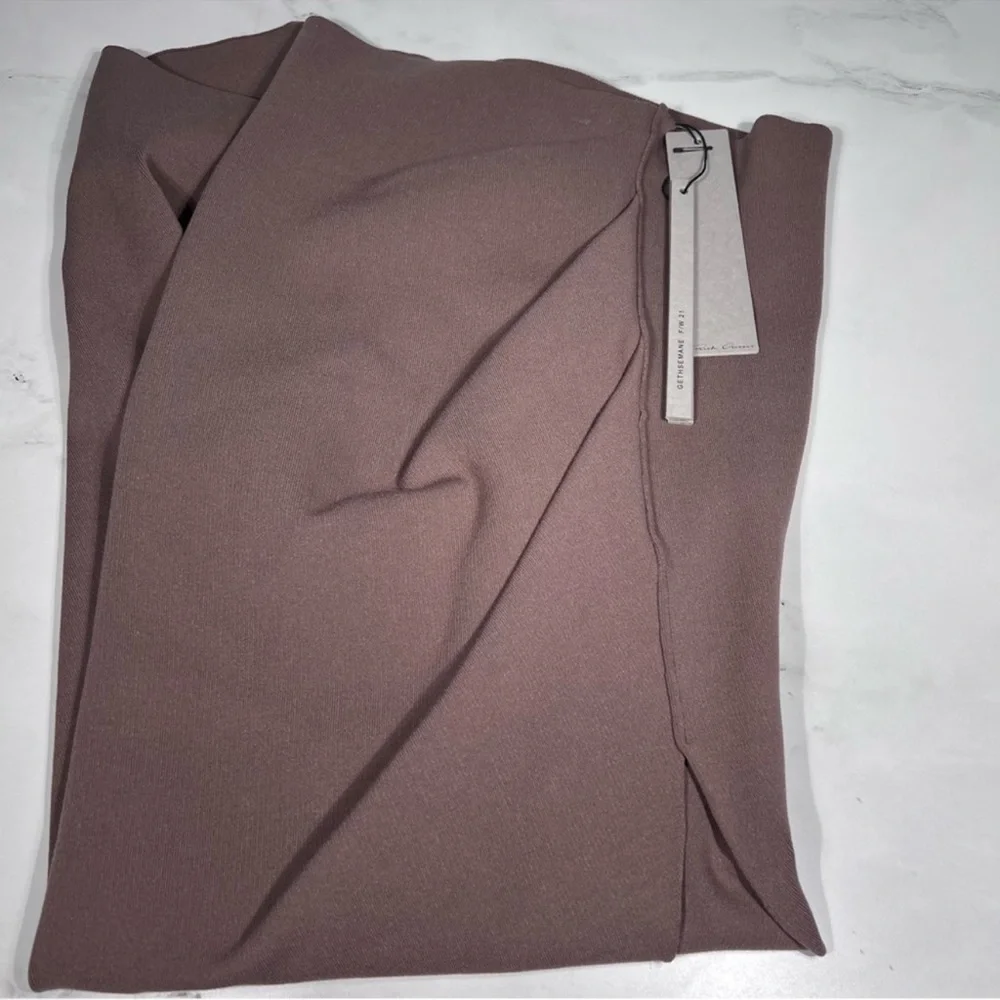 Rick Owens Rent Maxi Bodycon Skirt in Dust - Picture 5 of 14